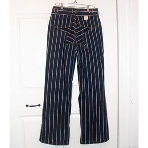 MARC JACOBS Pinstripe Jeans With Star Back